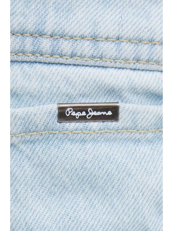 Pepe Jeans Pepe Jeans Szorty jeansowe Relaxed Short MW Niebieski Regular Fit