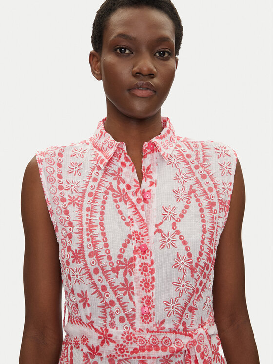 Iconique Iconique Vestito chemisier IC25-040 Rosa Regular Fit