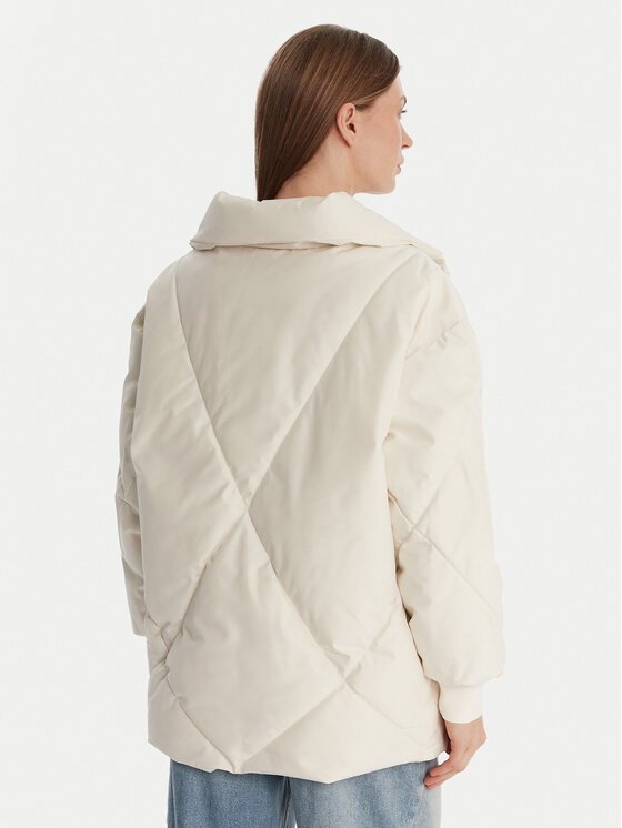 Guess Guess Giubbotto invernale V5BL13 WHHZ2 Écru Regular Fit