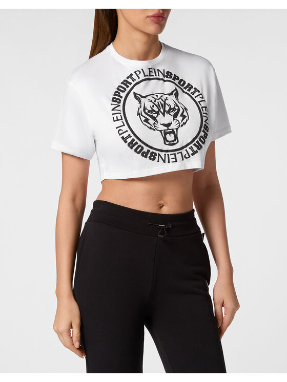 Plein Sport Plein Sport T-Shirt 14223 Biały Regular Fit
