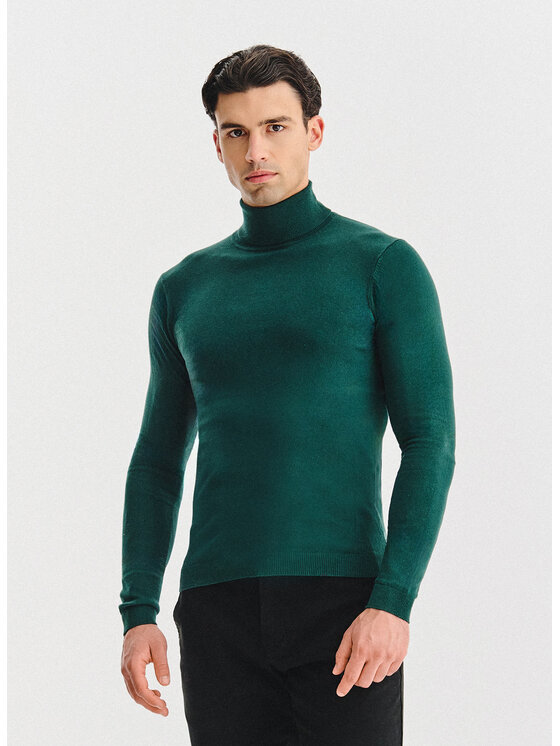 Pako Lorente Pako Lorente Sweter P25WB-2X-025 Zielony Classic Fit