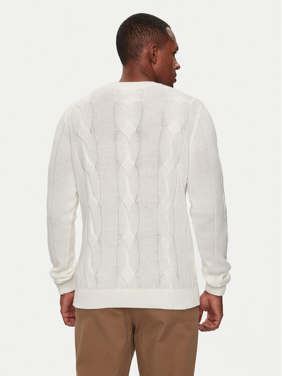 Lindbergh Lindbergh Džemper 30-805015 Bijela Relaxed Fit