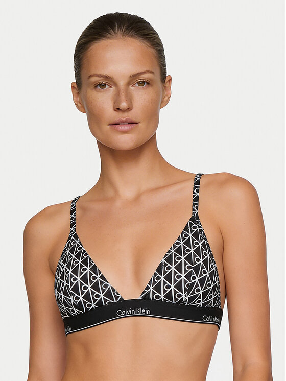 Calvin Klein Swimwear Calvin Klein Swimwear Bikini pezzo sopra LV00Q61208 Nero