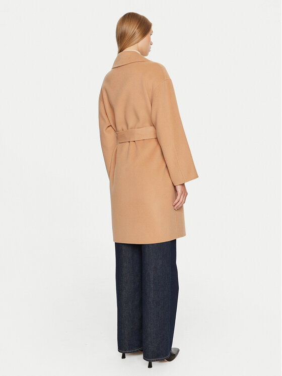 Marella Marella Cappotto di lana Marna 2423016011 Marrone Regular Fit