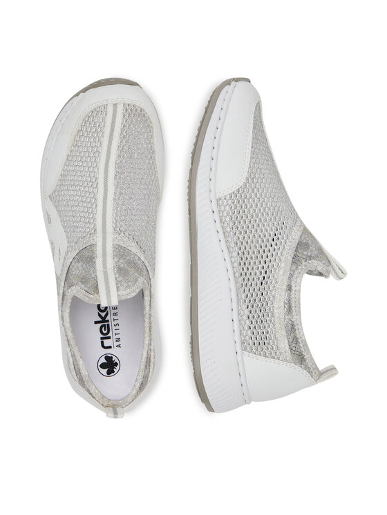 Rieker Rieker Sneakersy N5554-81 Biały