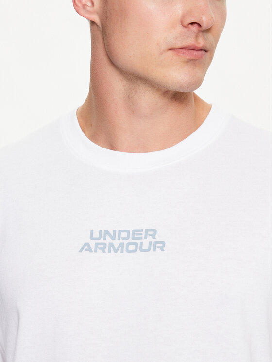 Under Armour T-Shirt UA OUTLINE HEAVYWEIGHT SS 1379109 Bílá