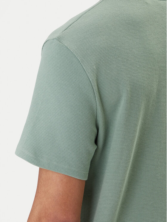 BOSS BOSS T-Shirt Waffle 50535891 Zielony Regular Fit