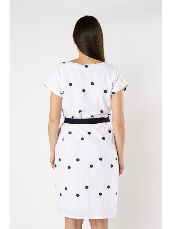QUIOSQUE QUIOSQUE Každodenní šaty INDONESIA DRESS Bílá Regular Fit