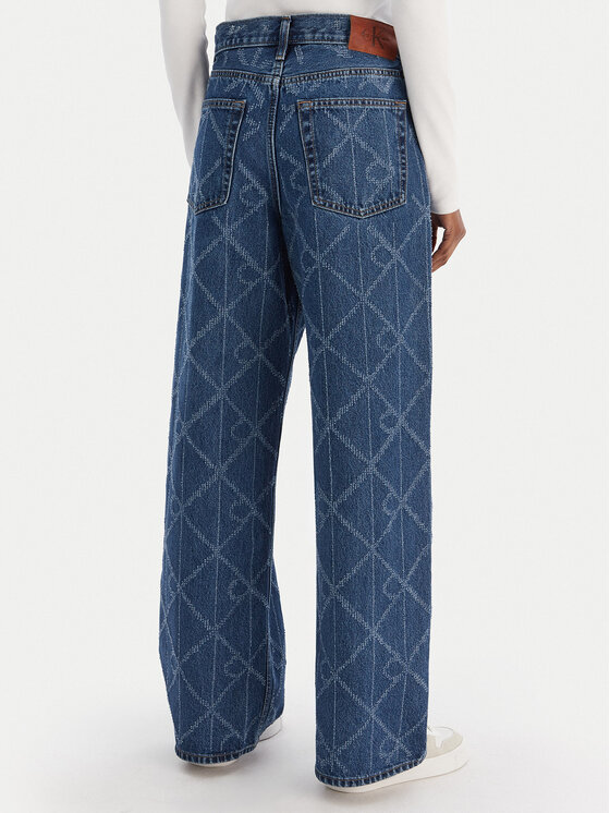 Calvin Klein Jeans Calvin Klein Jeans Džinsai Low Rise Baggy LV047D709G Mėlyna Loose Fit