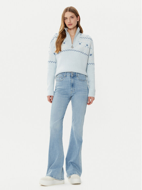 Guess Guess Sveter W4PR1A Z3LQ0 Modrá Regular Fit