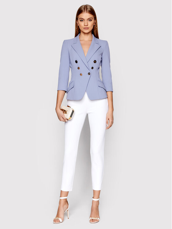 Elisabetta Franchi Giacca da abito GI 011 21E2 V550 Blu Slim Fit