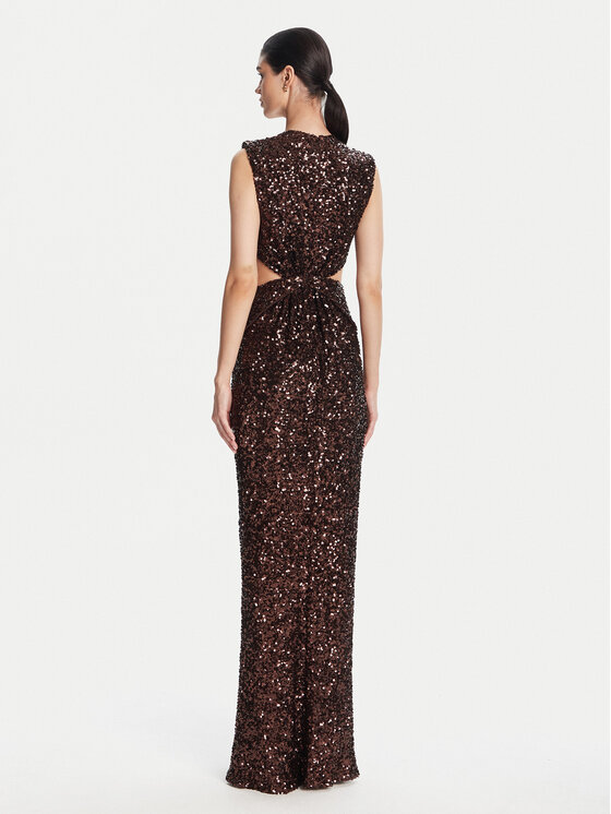 Elisabetta Franchi Elisabetta Franchi Večerna obleka ABR4852E2 644 Rjava Regular Fit