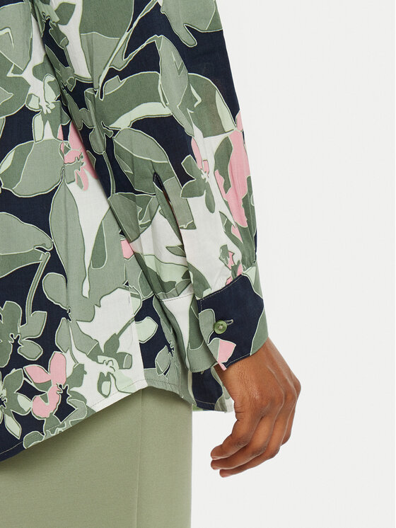 Olsen Olsen Риза 12001907 Зелен Regular Fit
