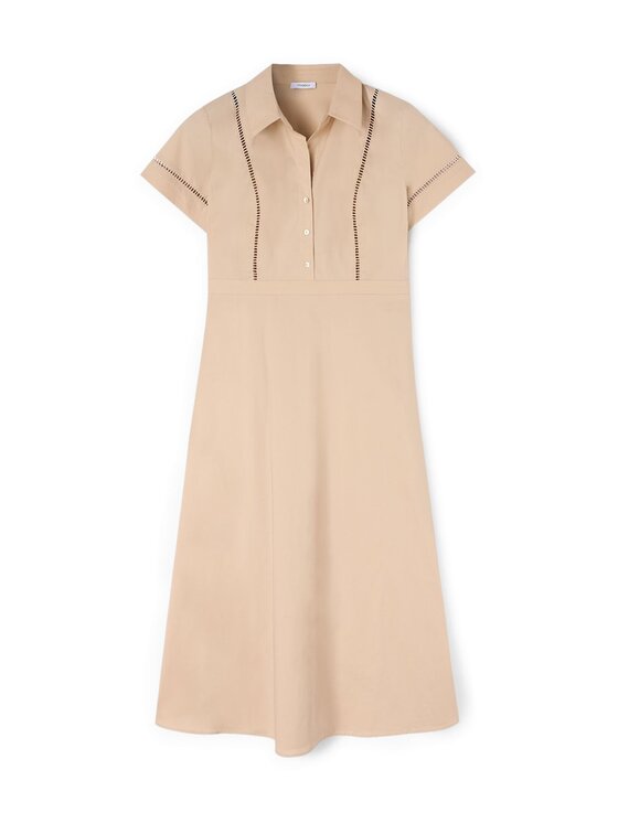 Motivi Motivi Vestito da giorno 7185Q003279N002 Crema Regular Fit