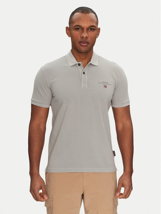 Napapijri Napapijri Poloshirt Elbas NP0A4GDL Grau Regular Fit