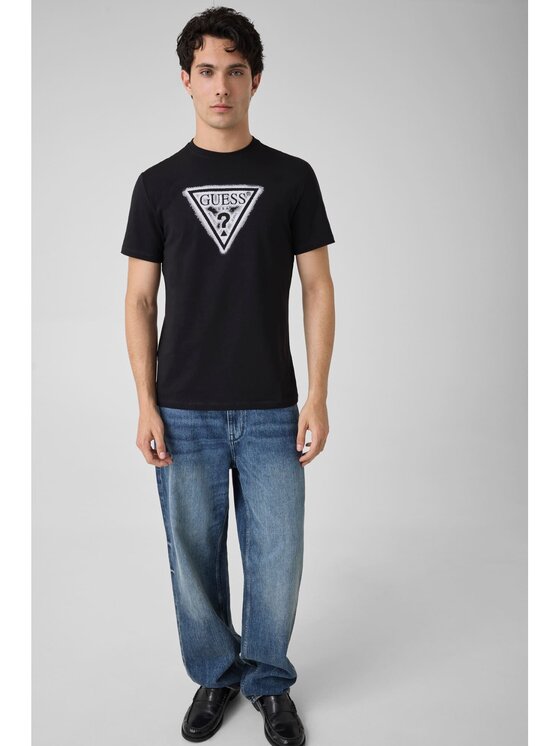 Guess Guess T-Shirt 183983 Černá Classic Fit