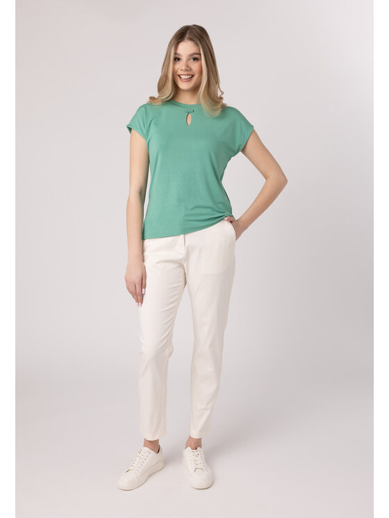 QUIOSQUE QUIOSQUE Dámské kalhoty Quiosque 3VS007102 Béžová Regular Fit