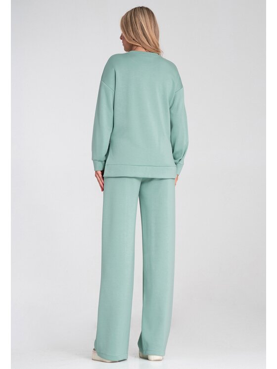 FIGL FIGL Tepláková souprava M1250 Zelená Regular Fit