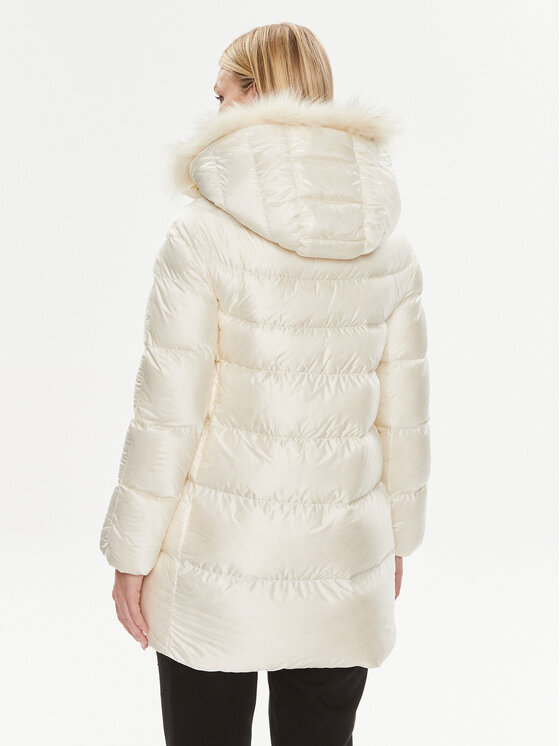 Hetregó Hetregó Пухено яке Hanna 8M602F 22WD02 Екрю Regular Fit
