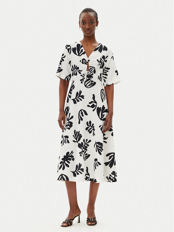 Marella Marella Nyári ruha Molise 2513221112200 Fehér Regular Fit