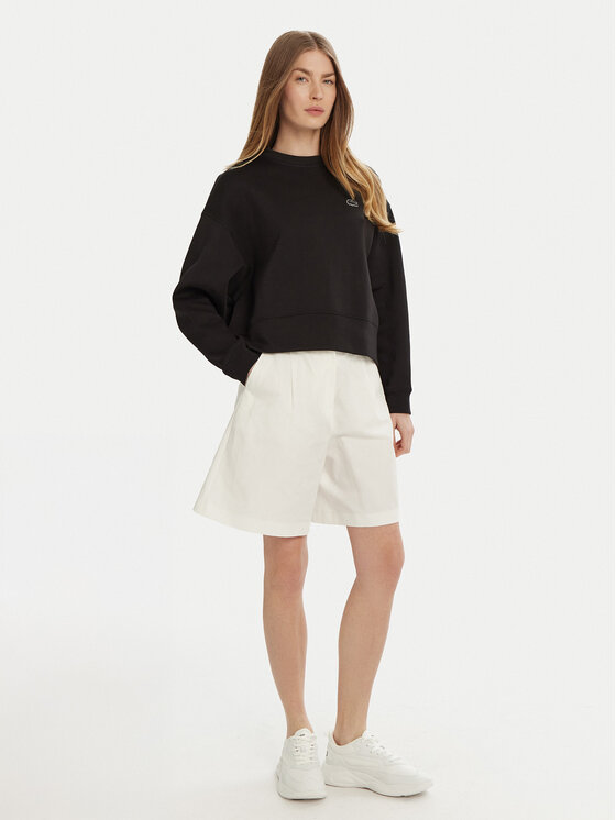 Lacoste Lacoste Majica dugih rukava SF5614 Crna Oversize