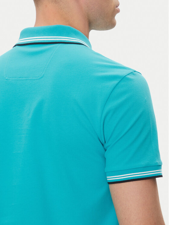 BOSS BOSS Tricou polo Paul 50506193 Turcoaz Slim Fit