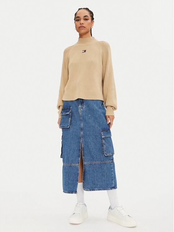 Tommy Jeans Tommy Jeans Garbó Badge DW0DW19912 Bézs Relaxed Fit