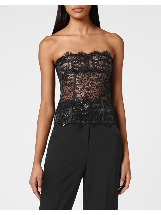 PHILIPP PLEIN PHILIPP PLEIN Biustonosz sportowy 3963 Czarny