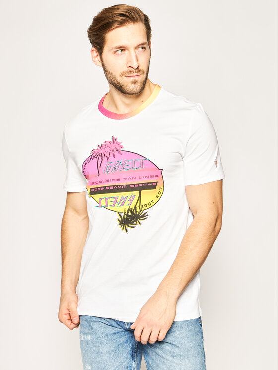 Guess Guess T-särk Upside Down Tee M0GI67 I3Z00 Valge Regular Fit
