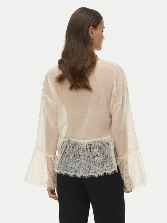 Vero Moda Vero Moda Bluza Emilie 10347592 Écru Regular Fit