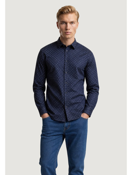 Armani Exchange Armani Exchange Camicia XM000625 AF13184 Blu Casual Fit