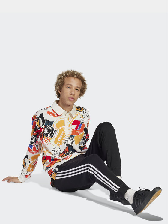 adidas adidas Spodnie dresowe adicolor 3-Stripes IU2353 Czarny Slim Fit