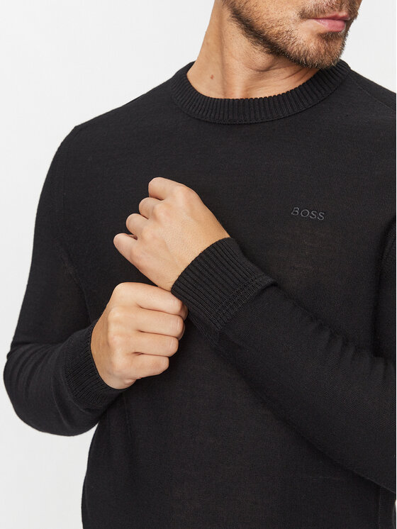 BOSS Boss Džemper Avac_C 50501762 Crna Regular Fit