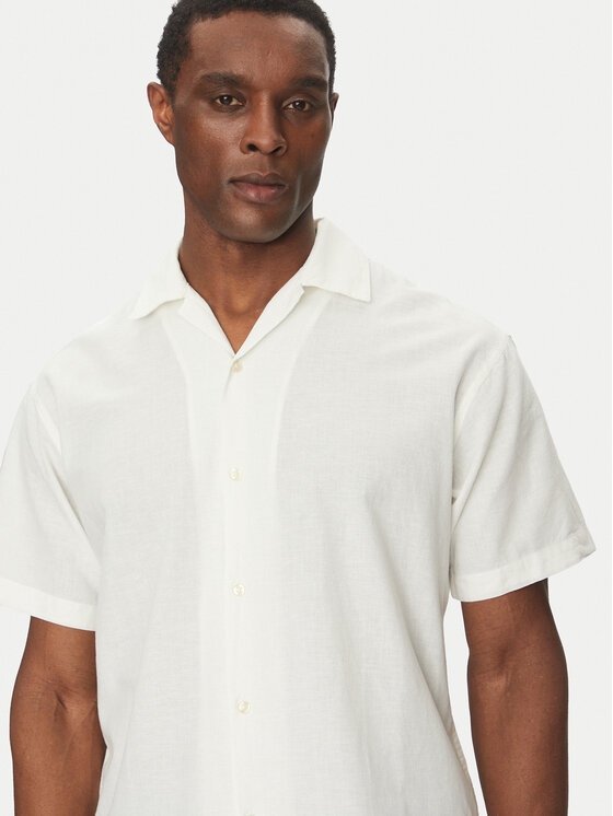 Jack&Jones Jack&Jones Krekls Breeze Resort 12268967 Balts Relaxed Fit
