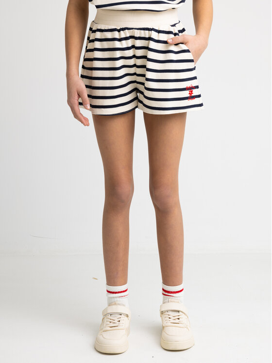 BIG STAR BIG STAR Szorty materiałowe MARUNASH Granatowy Basic Fit