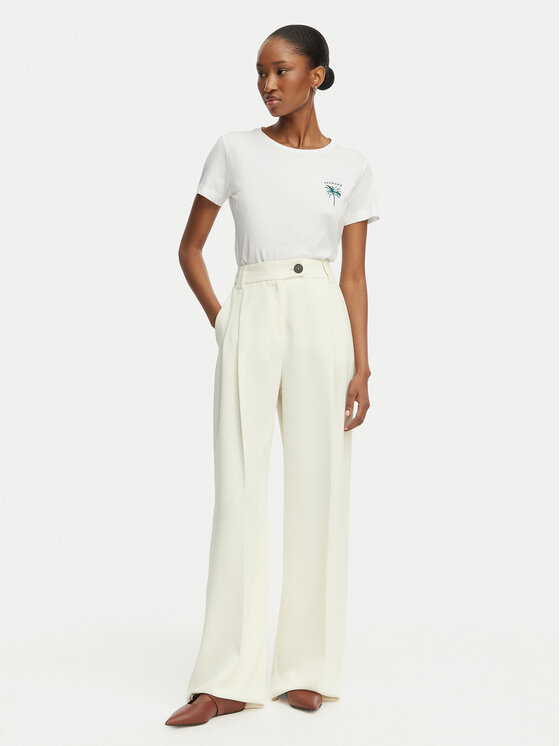 BOSS BOSS Majica C_Elove_4 50559077 Bela Slim Fit