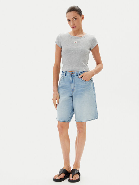 Calvin Klein Jeans Calvin Klein Jeans Póló LV047C200G Szürke Slim Fit