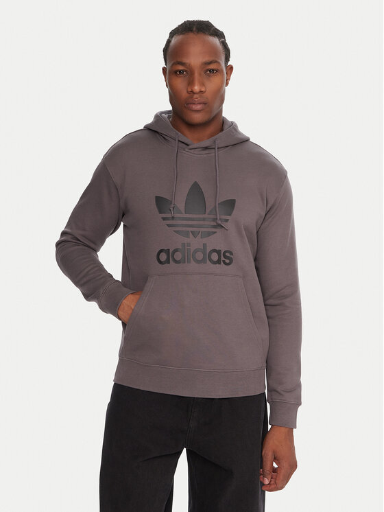 adidas adidas Μπλούζα adicolor Classics Trefoil JY3765 Γκρι Regular Fit