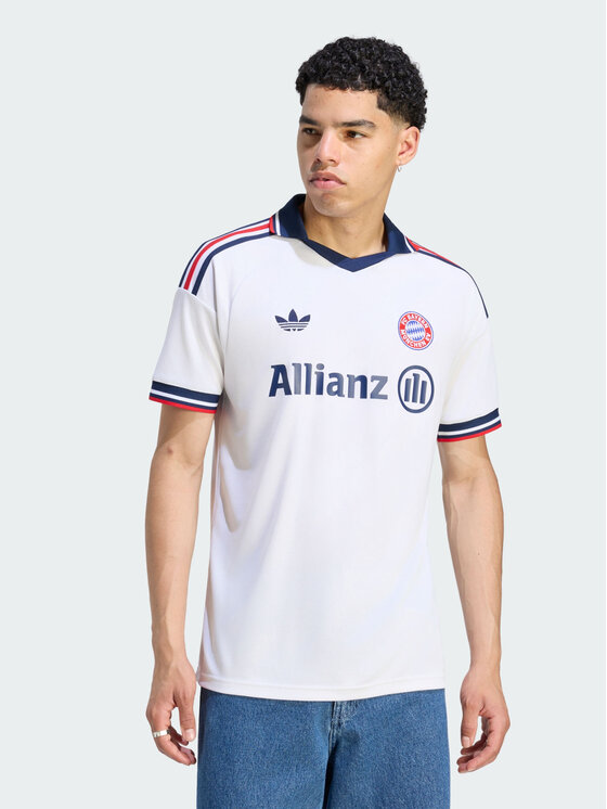 adidas adidas Koszulka techniczna 171367 Biały Slim Fit