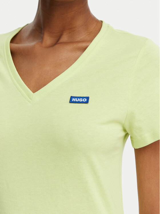 HUGO HUGO T-shirt Classic 50513667 Verde chiaro Slim Fit