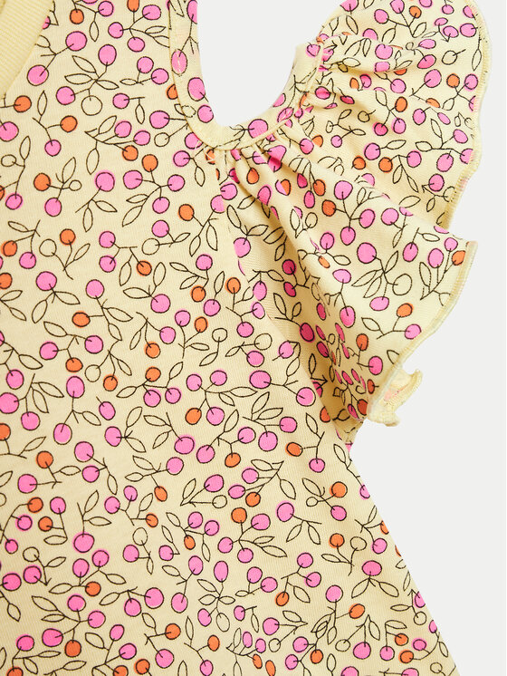 United Colors Of Benetton United Colors Of Benetton Vsakodnevna obleka 3M39GV00U Rumena Regular Fit
