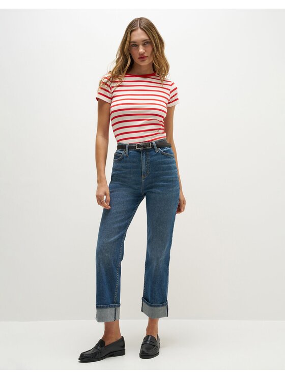Lee Lee Jeansy X MM JEAN Niebieski Loose Fit