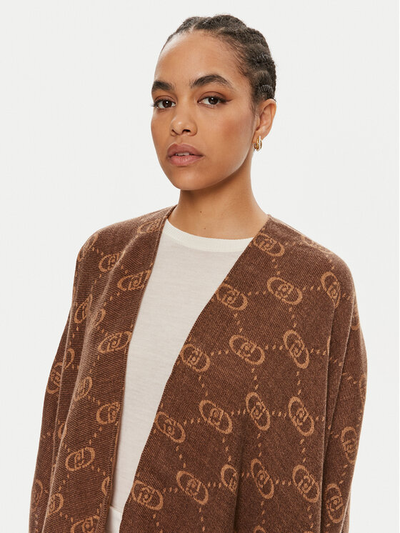 Liu Jo Liu Jo Πόντσο 2F4015 T0300 Καφέ Relaxed Fit