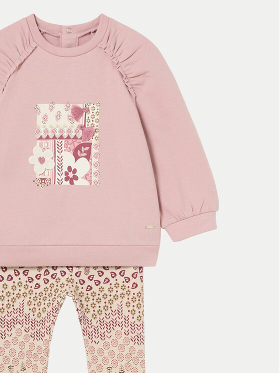 Mayoral Mayoral Pulóver és leggins szett 2710 Rózsaszín Regular Fit