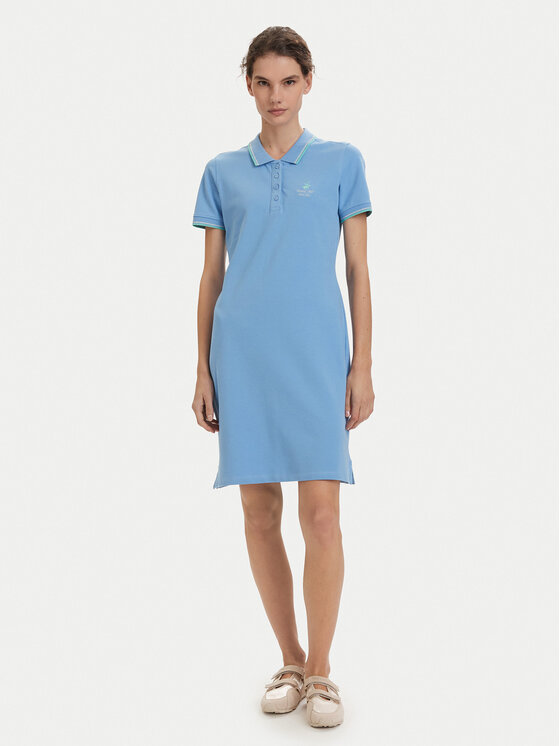 Beverly Hills Polo Club Beverly Hills Polo Club Sukienka codzienna P-SS26W-ABP526590-0298 Niebieski Regular Fit