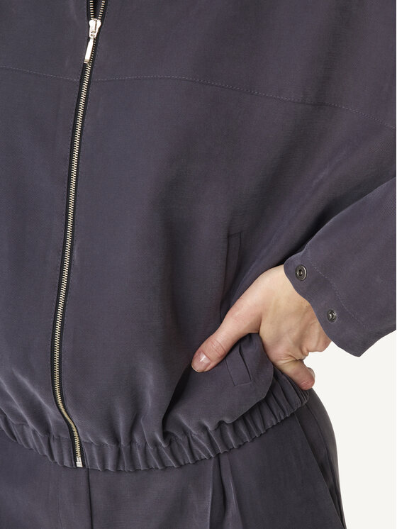 KMX KMX Kurtka bomber 107440025 Szary Loose Fit