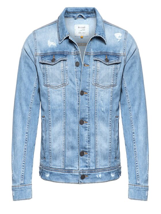 Blend Blend Giacca di jeans DENIM JACKET Blu Regular Fit