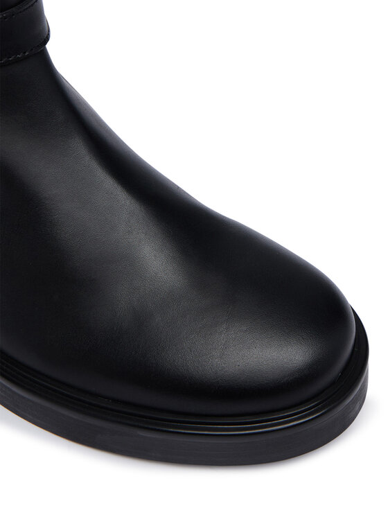 Tommy Hilfiger Tommy Hilfiger Stivali al ginocchio Th Stud Leather Knee Riding Boot FW0FW09608 Nero