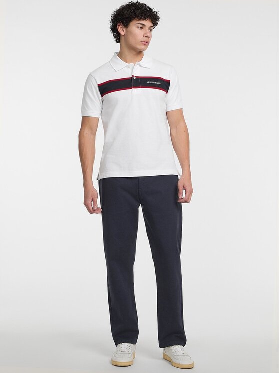 Guess Guess Spodnie materiałowe 166057 Niebieski Regular Fit