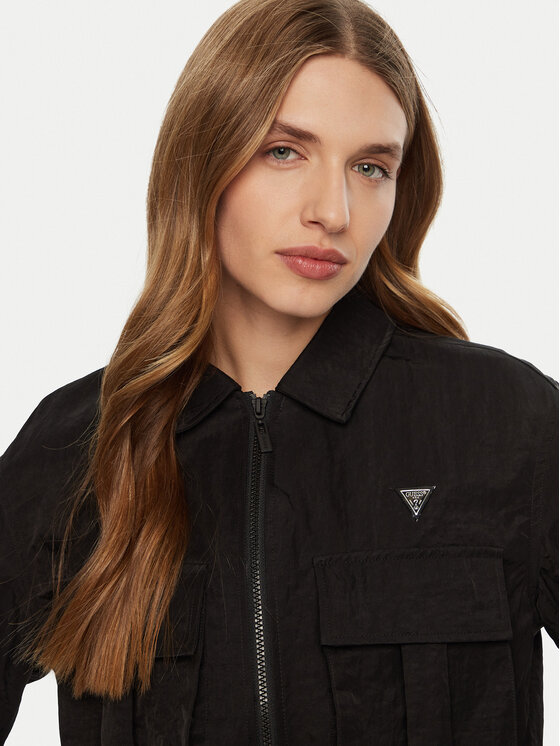 Guess Guess Μπουφάν μεταβατικό V5RL03 WGYB0 Μαύρο Regular Fit